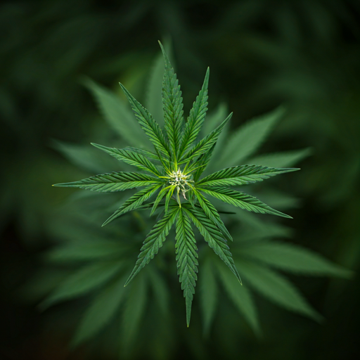 Cannabis leaf close up - NextCanna